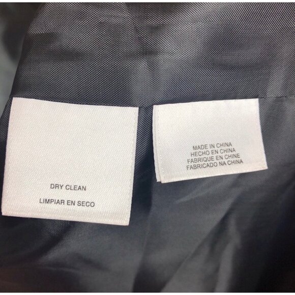 Kasper Black Studded Open Front Coat Jacket Size 6 - Picture 5 of 6